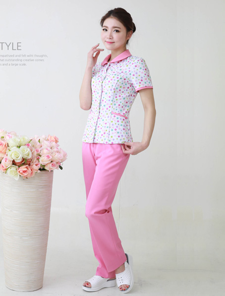 南昌订购医院夏季护士服公司,韩版女款短袖护士服设计图