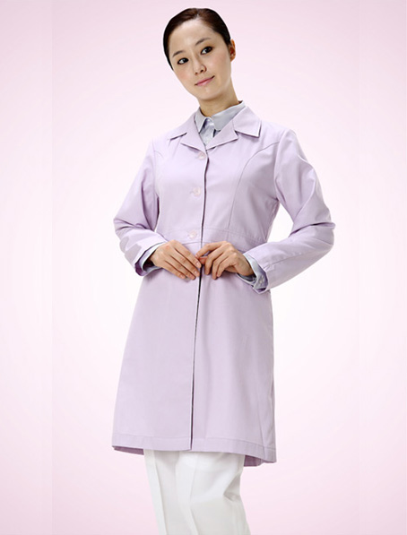云南定做医生长袖白大褂,涤棉医院工作服公司