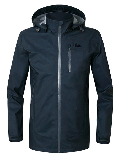 重庆定做黑色冲锋衣,单层压胶耐水压冲锋衣订制